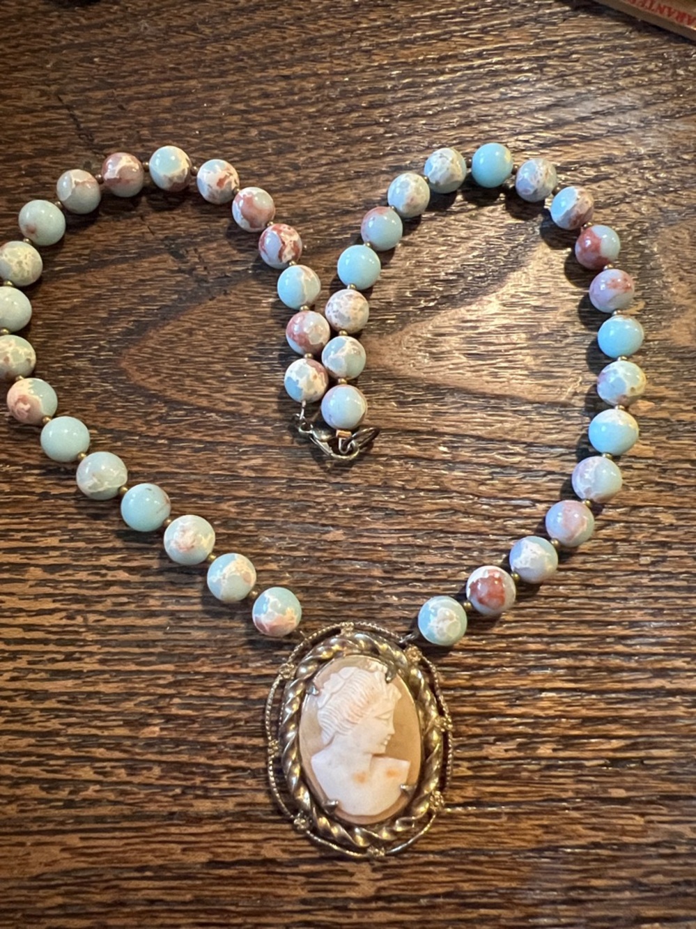 Vintage Hand made Cameo necklace choker